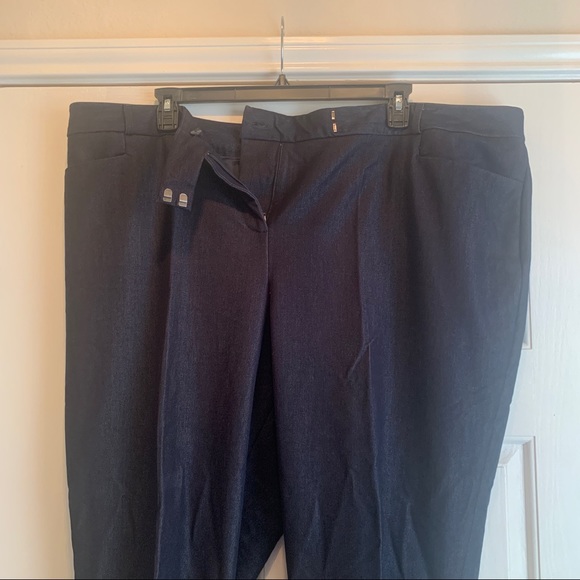 Lane Bryant Denim Trouser Slacks - Picture 2 of 3